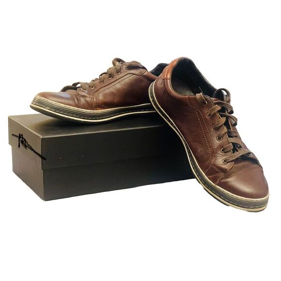 Spring Step Men Shoes Tommie Chocolate Brown Leather Men Sz 44 US 10.5 - Picture 1 of 16